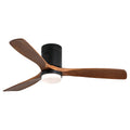 52 Inch Indoor S 3 Solid Wood Fan Blade Noiseless Reversible Motor Remote Control With Light