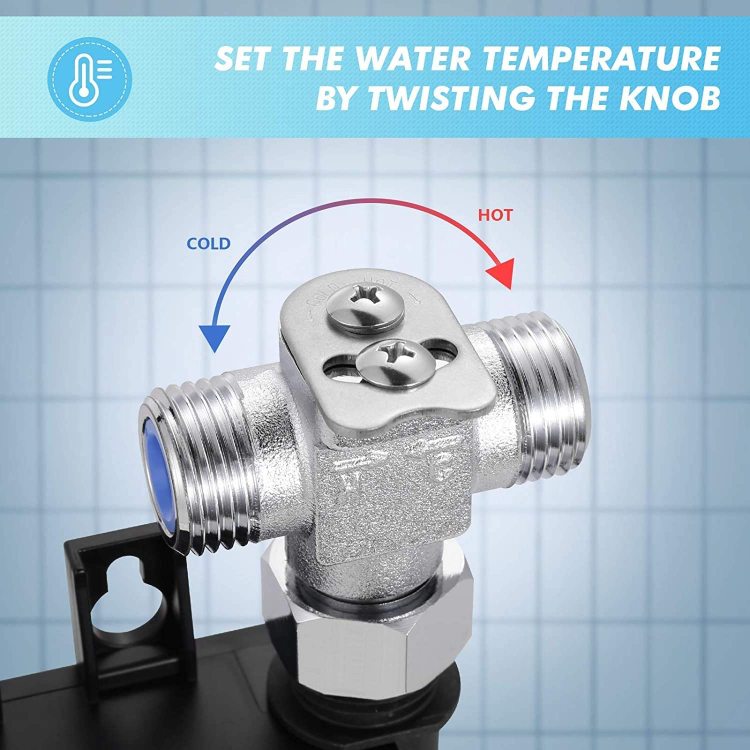 Automatic Sensor Touchless Bathroom Sink Faucet With Deck Plate, Chrome Vanity Faucets, Hands Free Bathroom Water Tap With Cold And Hot Water Mixer