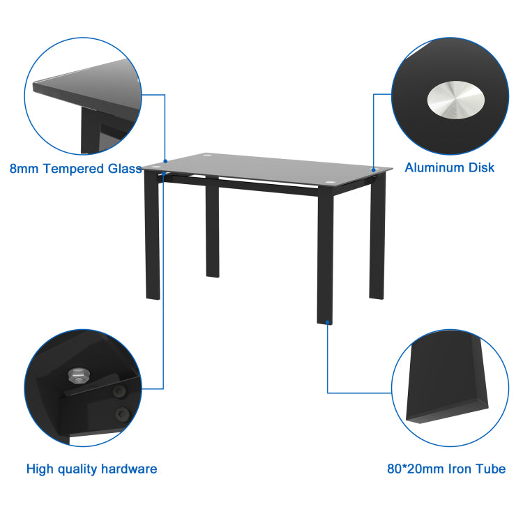 Dining Table, Safety And Easy To Clean,Multi Function Table For Dining And Living Room
