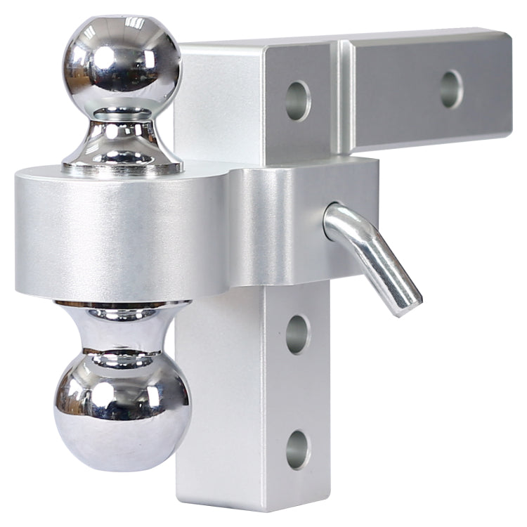 Alu Adjustable Trailer Drop Hitch,2Inch Receiver,6 Inch Adjustable