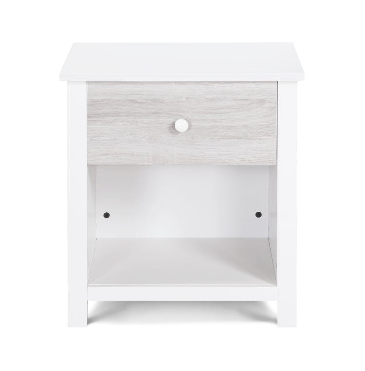 Connelly Nightstand White Rockport Gray