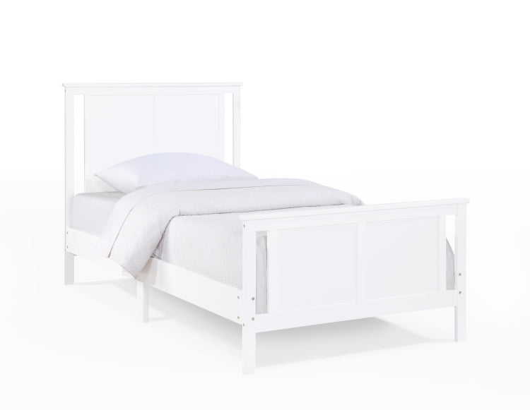 Connelly Twin Bed White Rockport Gray