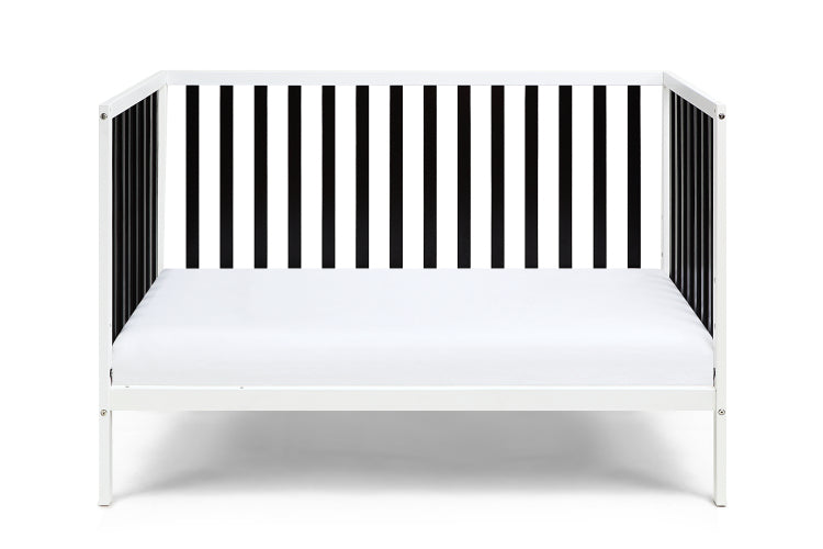 Deux Remi Island Crib White Black