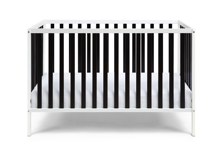 Deux Remi Island Crib White Black