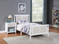 Connelly Twin Bed White Rockport Gray