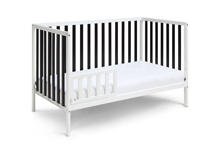 Deux Remi Island Crib White Black