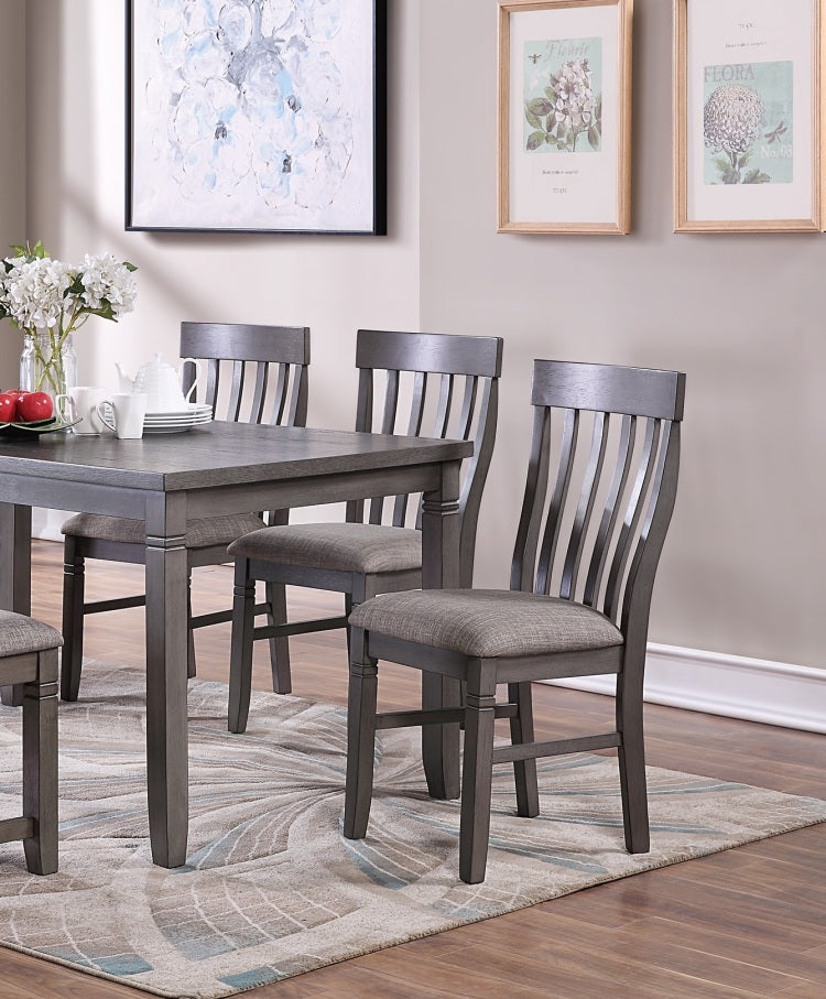 Dining Room Furniture Simple 6Pc Set Dining Table 4X Side Chairs And A Bench Solid Wood And Veneers