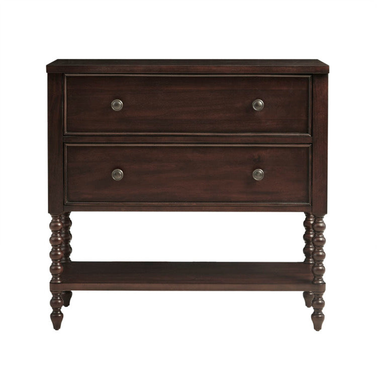 2 Drawer Accent Chest Morocco Brown