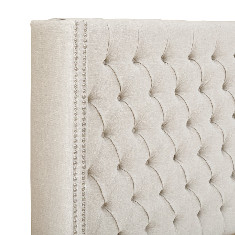 Upholstery Headboard Cream Queen