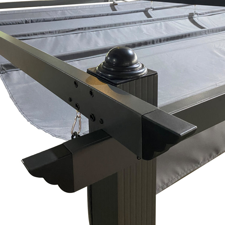 Replacement Canopy Top Cover Fabric For 13 X 10 Ft Outdoor Patio Retractable Pergola Sun Shelter Canopy