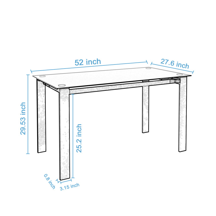 Dining Table, Safety And Easy To Clean,Multi Function Table For Dining And Living Room