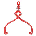 4 Claw Timber Log Lifting Logging Tongs Grabber Tong 28"