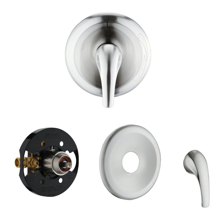 Shower Head With Handheld Shower System With 8" Rain Shower Head Rough In Valve Included