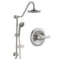 Shower Head With Handheld Shower System With 8" Rain Shower Head Rough In Valve Included