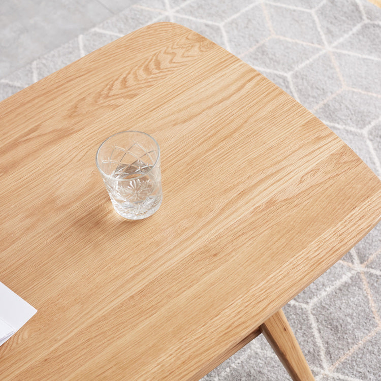 Center Table Low Table 100% Solid Wood Top Plate Desk Coffee Table Width 100 X Depth 50 X Height 44 Cm Study Desk Work From Home Easy To Assemble Natural Wood With Storage Shelf Natural Writing Desk