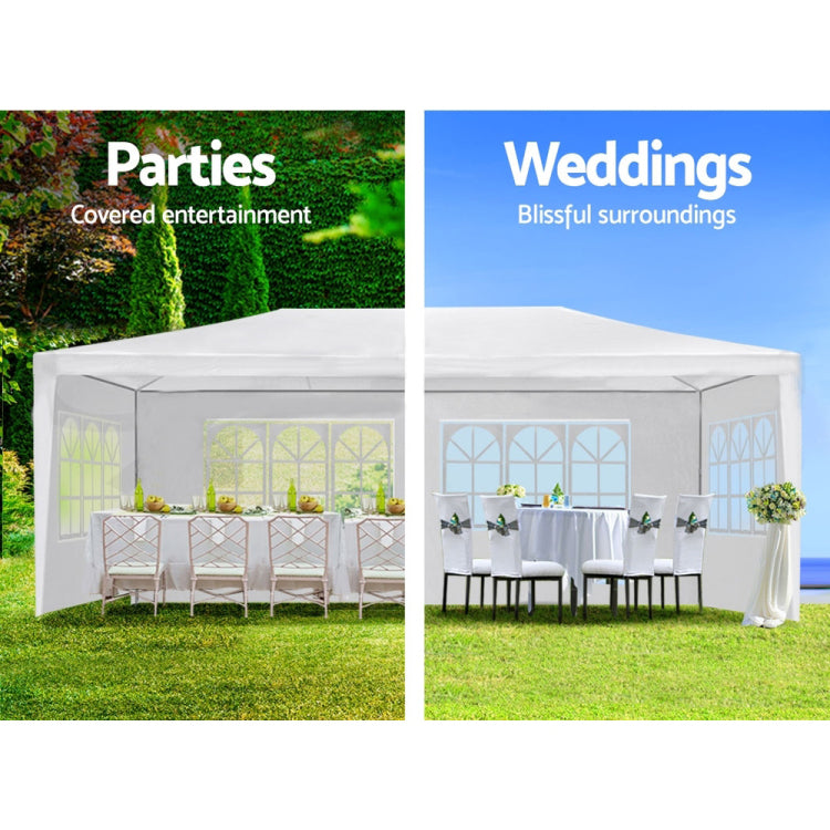 10X30' Wedding Party Canopy Tent Outdoor Gazebo With 5 Removable Sidewalls