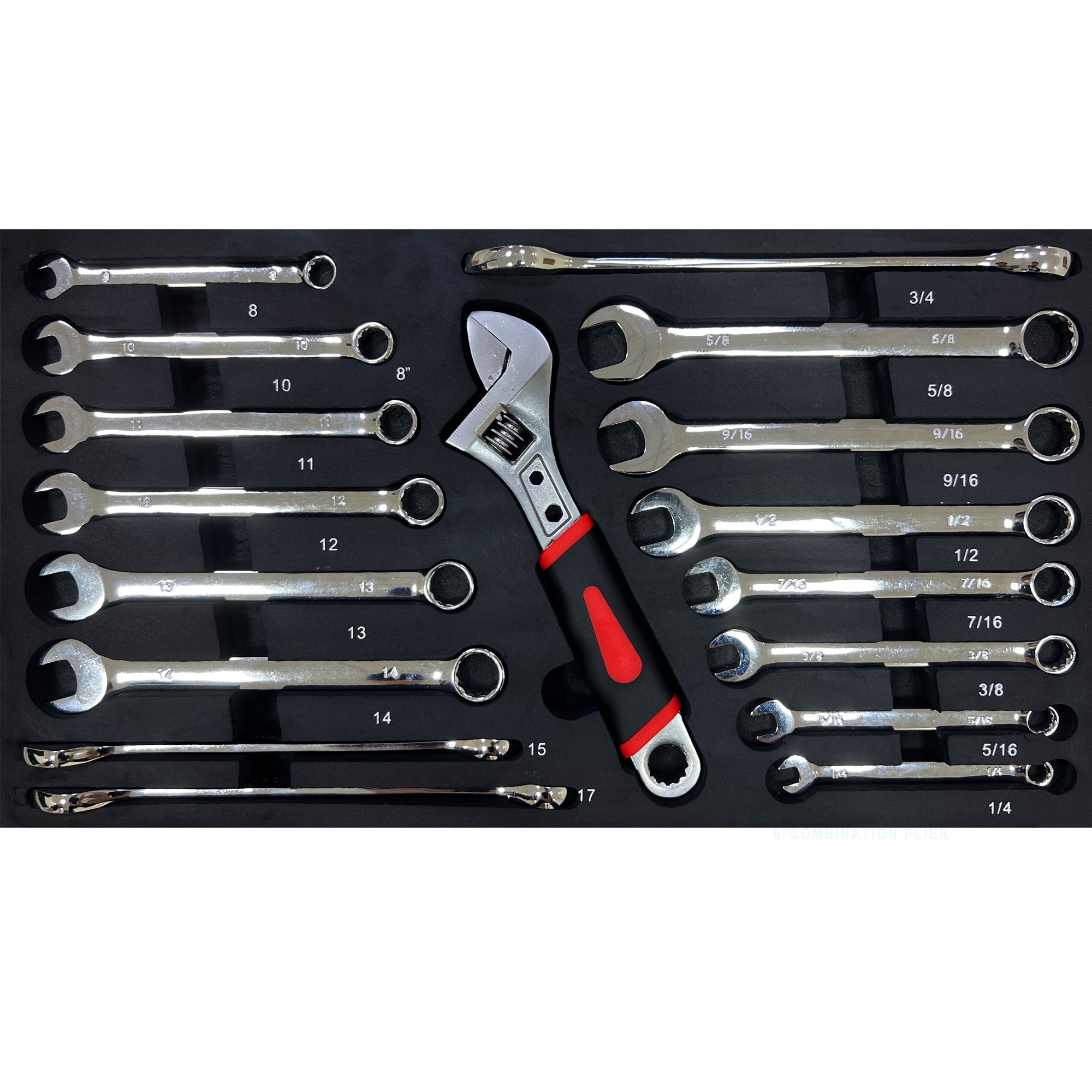 20'' Portable 3 Drawer Steel Toolbox, 4 Layers Of Tools With Metal Latches, With Top Storage Tray And Carrying Handle, Multi Function Tool Storage For Garage, Home, Or Workbench ,Black&Blue
