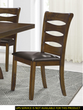 Transitional Style Unique Back Design Set Of 2Pc Wooden Side Chairs Brown Finish Dining Room Furniture