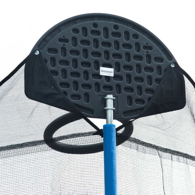 14Ft Trampoline For Adults & Kids With Basketball Hoop, Outdoor Trampolines W Ladder And Safety Enclosure Net For Kids And Adults