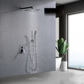Shower System Shower Faucet Combo Set Wall Mounted With 10" Rainfall Shower Head And Handheld Shower Faucet