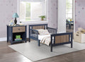 Connelly Reversible Panel Toddler Bed Midnight Blue Vintage Walnut