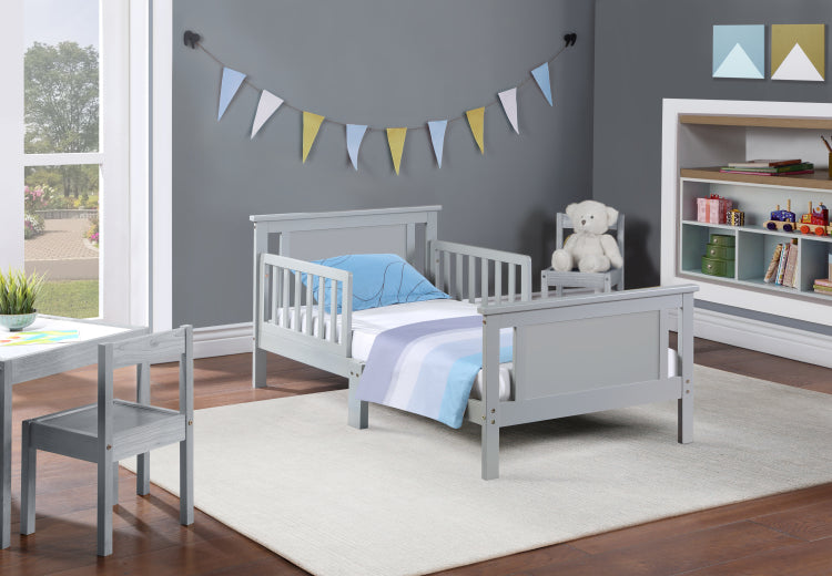Connelly Reversible Panel Toddler Bed Gray Rockport Gray