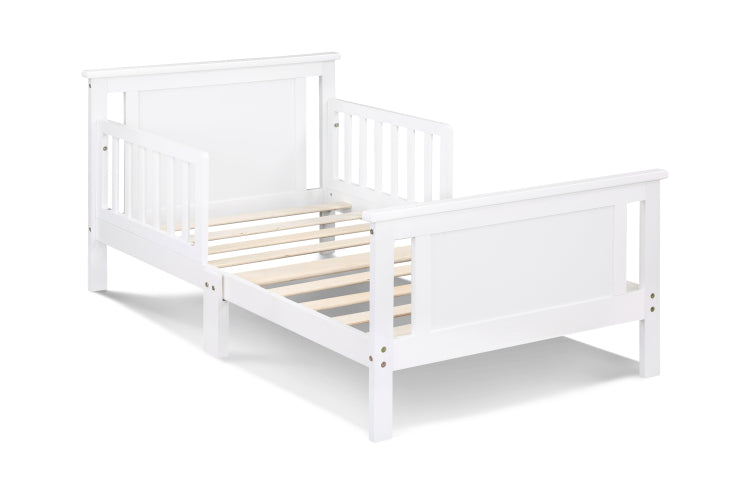 Connelly Reversible Panel Toddler Bed White Rockport Gray