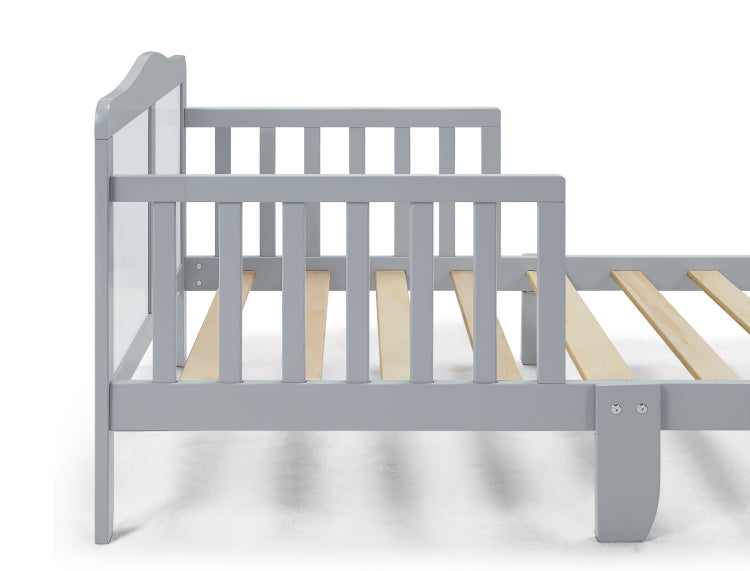 Birdie Toddler Bed Light Gray White