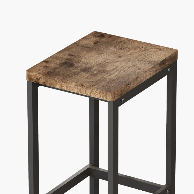 Long Dining Table Set With 3 Stools, Easy Assembly, Natural Same Sku:W75753848