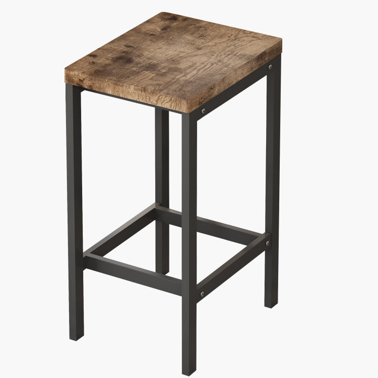 Long Dining Table Set With 3 Stools, Easy Assembly, Natural Same Sku:W75753848