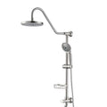 Shower Head With Handheld Shower System With 8" Rain Shower Head