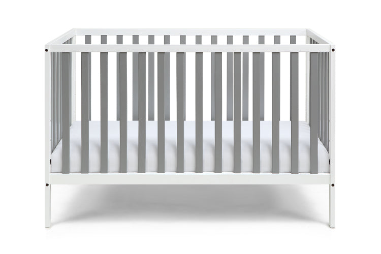 Deux Remi 3 In 1 Convertible Island Crib White Gray