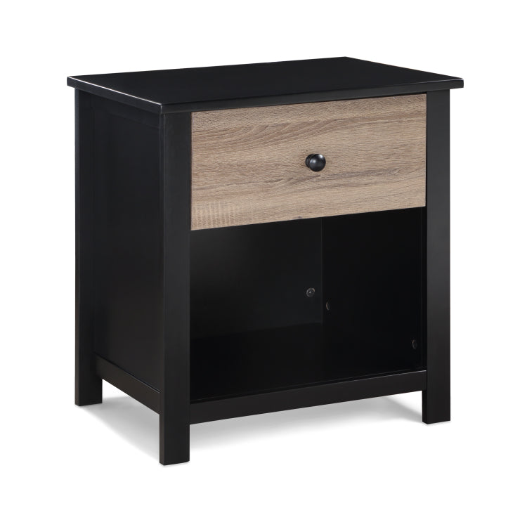 Connelly Nightstand Black Vintage Walnut