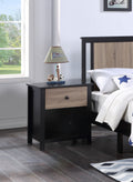 Connelly Nightstand Black Vintage Walnut