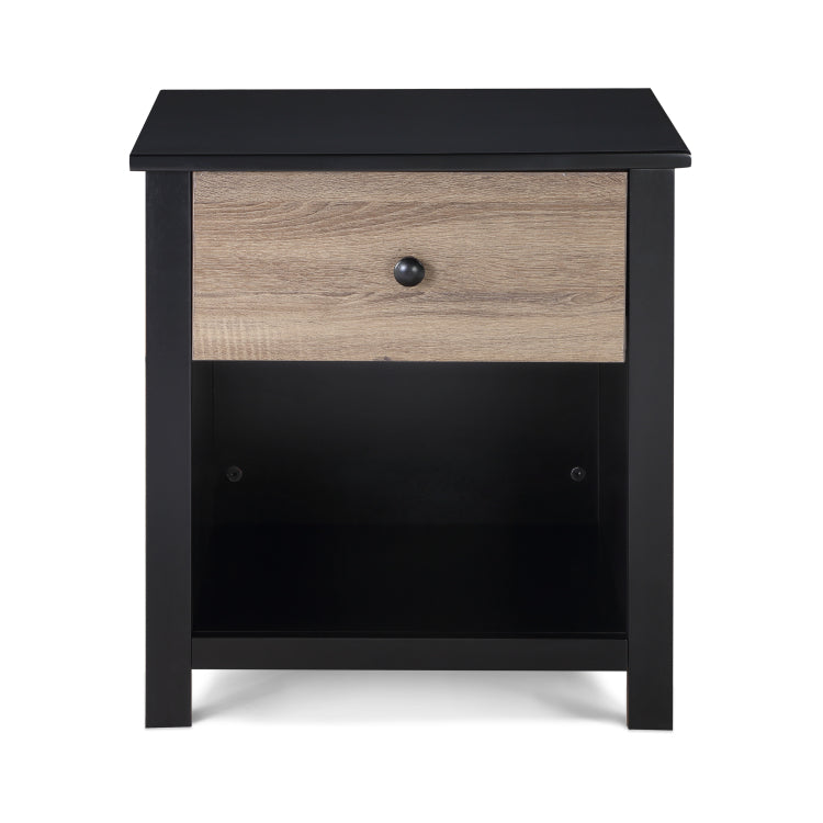 Connelly Nightstand Black Vintage Walnut