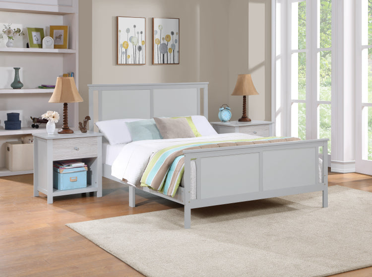 Connelly Reversible Panel Full Bed Gray Rockport Gray