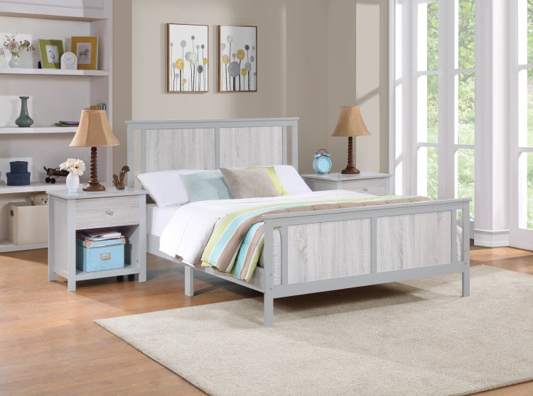 Connelly Reversible Panel Full Bed Gray Rockport Gray