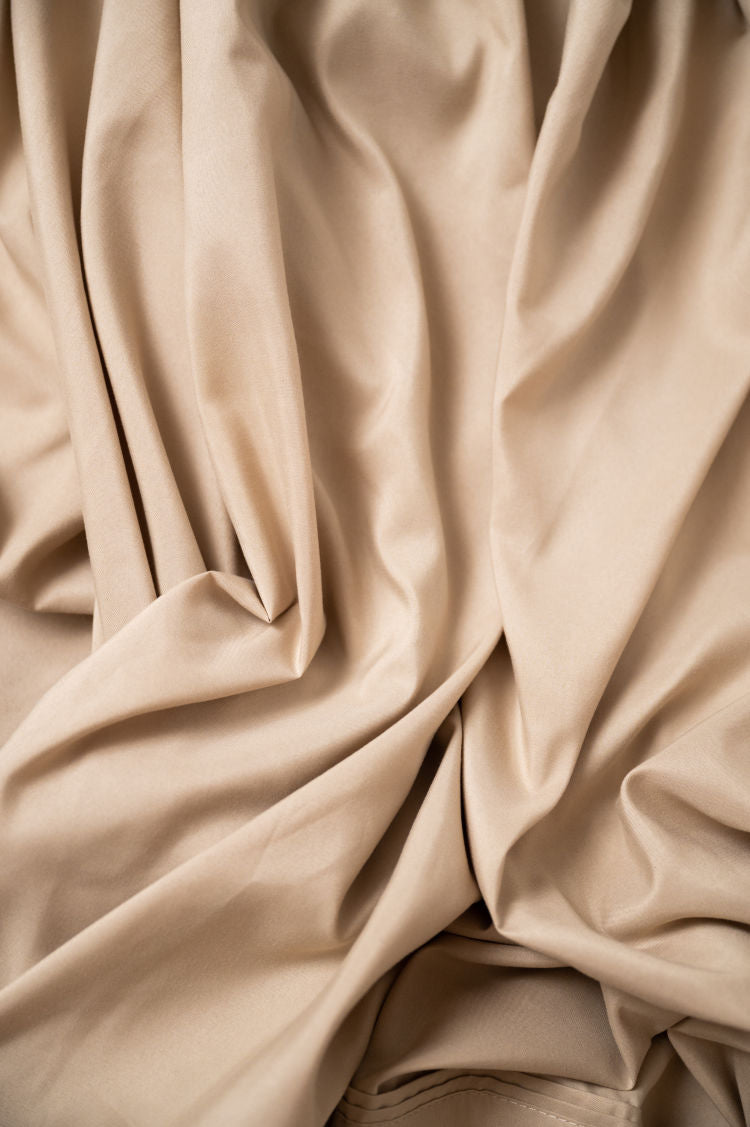4 Piece Khaki Microplush And Bamboo Flex Head King Hypoallergenic Sheet Set