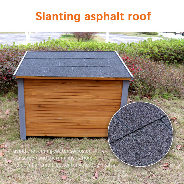 Dog House Outdoor & Indoor Wooden Dog Kennel For Winter With Raised Feet Weatherproof For Large Dogs