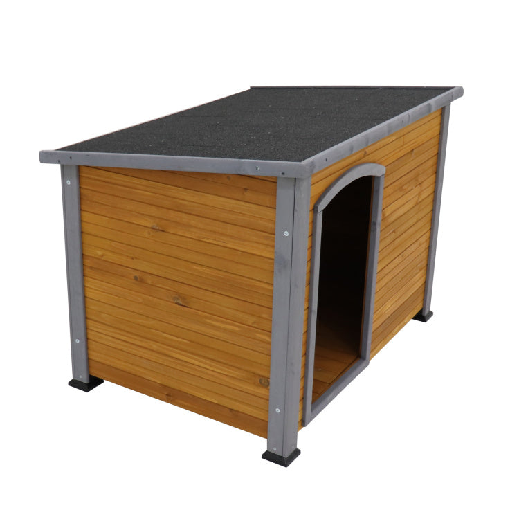 Dog House Outdoor & Indoor Wooden Dog Kennel For Winter With Raised Feet Weatherproof For Large Dogs