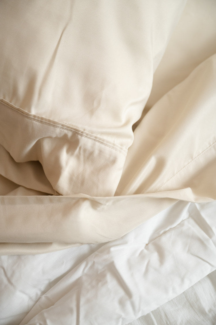 4 Piece Cream Bamboo King Hypoallergenic Sheet Set
