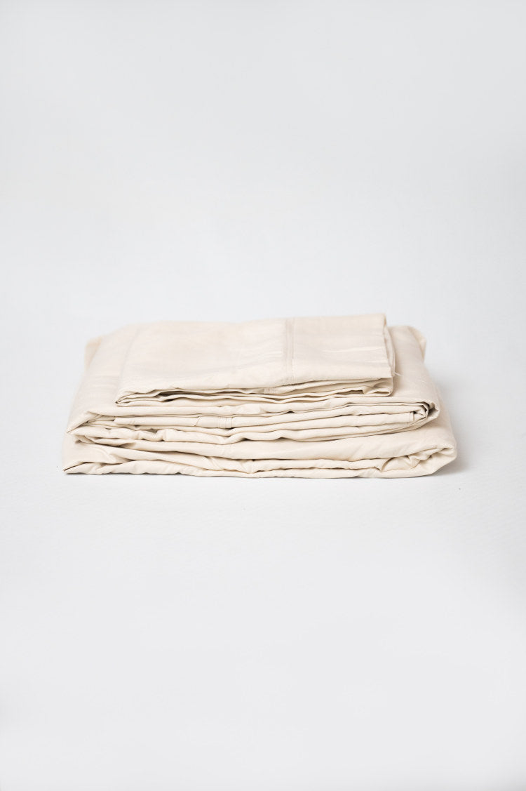 4 Piece Cream Bamboo King Hypoallergenic Sheet Set