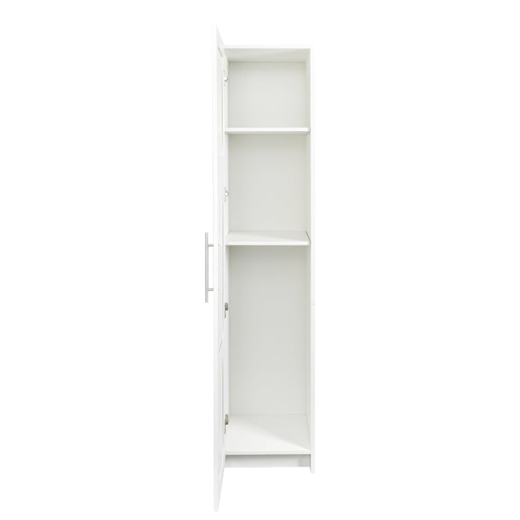 Stackable Wall Mounted Storage Cabinet, 15.75" D X 15.75" W X 70.87" H, White