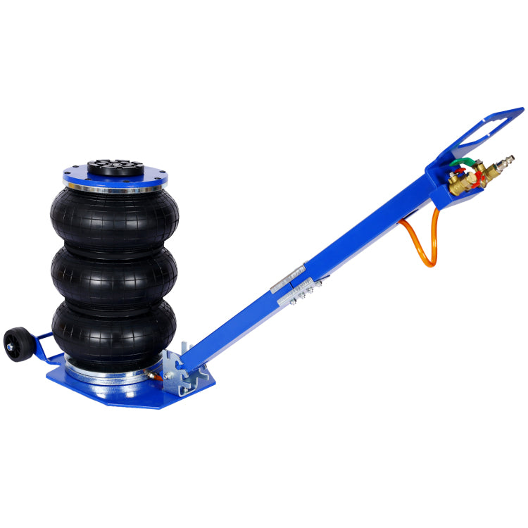 3T Triple Bag Air Jack ,Pneumatic Jack 3 Bag ,Lifting 16In Capacity 6600Lbs,Easy Collapsing Terrain,Blue Color