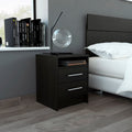 2 Drawer 1 Shelf Rectangle Nightstand Wenge