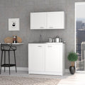 Cambridge 2 Piece Rectangle Cabinet Set White