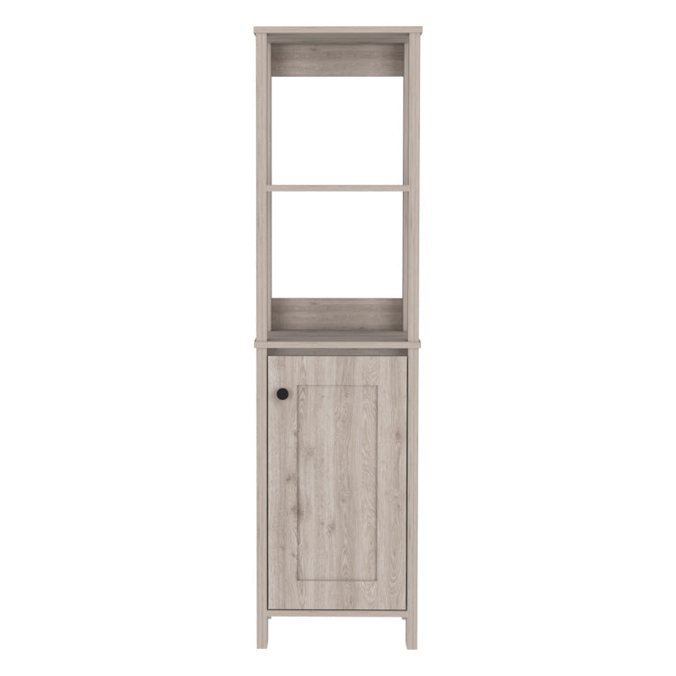 Hanover 4 Shelf Linen Cabinet Light Grey