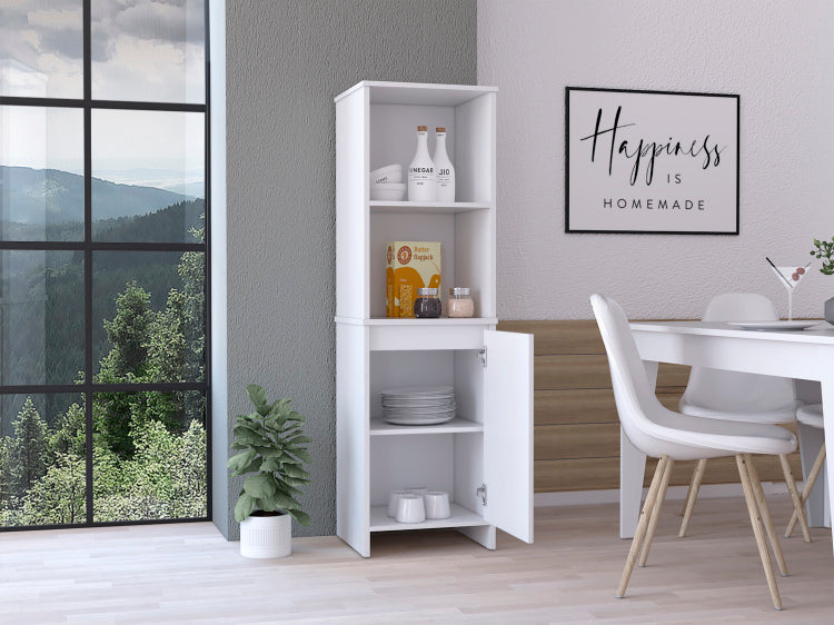 Forester 1 Shelf Pantry Cabinet White