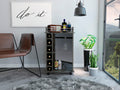 Savannah 6 Bottle 3 Shelf Bar Cart Carbon Espresso