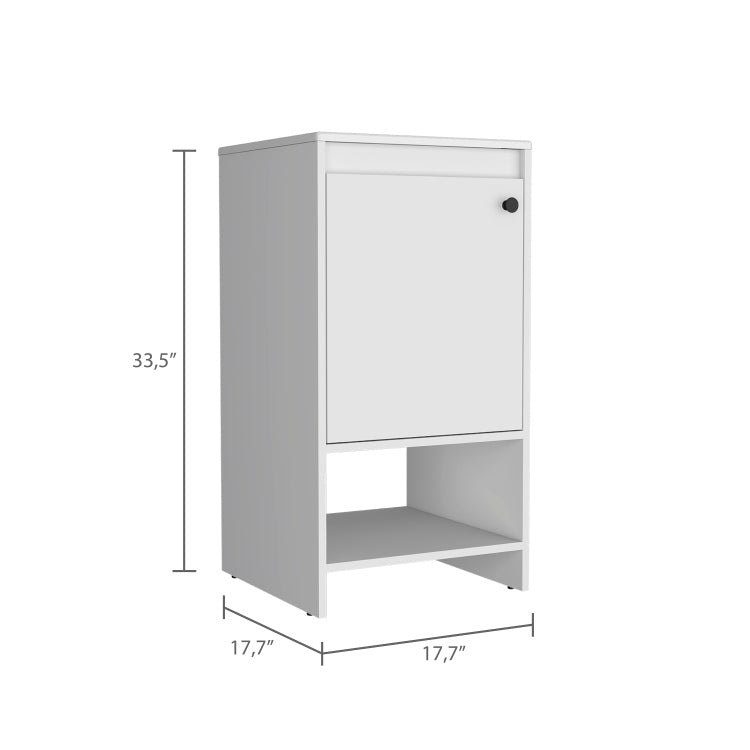 Westbury 1 Shelf Freestanding Vanity Cabinet White